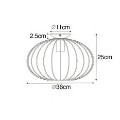 Neu 👍 QAZQA Design-Deckenleuchte schwarz - Margarita 🎉 -Deckenleuchten Verkaufs-Shop 8365 105350 3