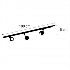 Bestes Angebot 🔔 QAZQA Schienensystme Gissi 3 weiß 👏 -Deckenleuchten Verkaufs-Shop 8377 92819 4