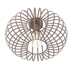 Bestes Angebot ⌛ QAZQA Design plafondlamp roestbruin 39 cm - Johanna 🌟 -Deckenleuchten Verkaufs-Shop 8407 105577 5