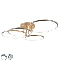 Top 10 😍 QAZQA Deckenleuchte Stahl inkl. LED 3-Stufen dimmbar 4-flammig - Joaniqa 🥰