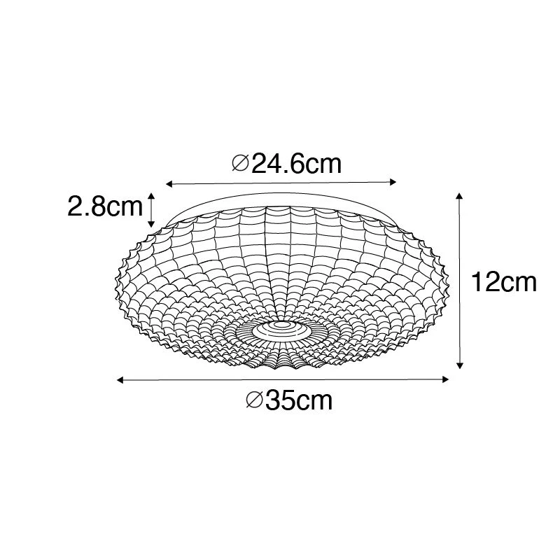 Top 10 👍 QAZQA Klassische Deckenleuchte schwarz mit Opalglas 35 cm IP44 - Nohmi ❤️ 4 Top 10 👍 QAZQA Klassische Deckenleuchte schwarz mit Opalglas 35 cm IP44 - Nohmi ❤️ – Bild 4