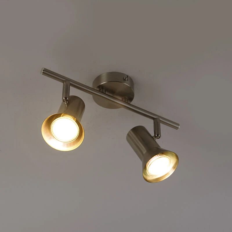 Budget 🔥 QAZQA Deckenstrahler Stahl dreh- und schwenkbar - Karin 2 🎁 9 Budget 🔥 QAZQA Deckenstrahler Stahl dreh- und schwenkbar - Karin 2 🎁 – Bild 9