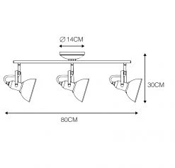 Rabatt ✨ QAZQA Drehbarer und neigbarer Industriestrahler in Anthrazit - Tommy 3 🌟 -Deckenleuchten Verkaufs-Shop 8437 93337 4