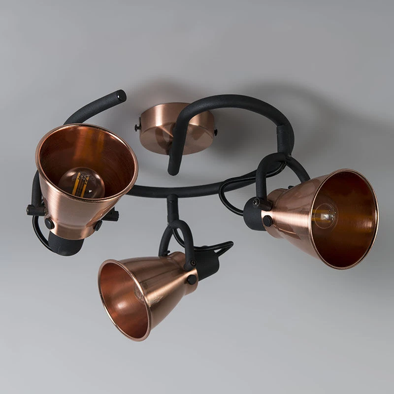 Neu ⌛ QAZQA Klassischer Punktkupfer - Jos 3 🔥 8 Neu ⌛ QAZQA Klassischer Punktkupfer - Jos 3 🔥 – Bild 8