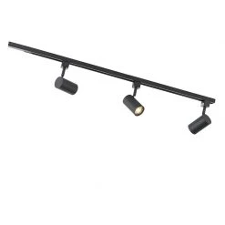Coupon 🥰 QAZQA Modernes 1-Phasen Schienensystem mit 3 Spots schwarz - Jeana 👏 -Deckenleuchten Verkaufs-Shop 8509 94922 5