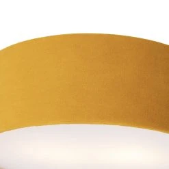 Besorgen 🛒 QAZQA Deckenleuchte ocker 30 cm mit goldener Innenseite - Drum 💯 13 Besorgen 🛒 QAZQA Deckenleuchte ocker 30 cm mit goldener Innenseite - Drum 💯 -Deckenleuchten Verkaufs-Shop 8518 105478 2