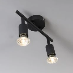 Besorgen 💯 QAZQA Industrie-Spot schwarz neigbar - Jeany 2 💯 -Deckenleuchten Verkaufs-Shop 8519 93275 7