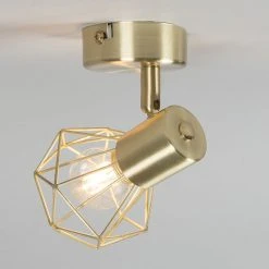 Aktion 🛒 QAZQA Art Deco Strahler gold drehbar und neigbar - Mosh 1 👏 14 Aktion 🛒 QAZQA Art Deco Strahler gold drehbar und neigbar - Mosh 1 👏 -Deckenleuchten Verkaufs-Shop 8524 93943 5