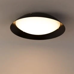 Schlussverkauf 🎉 QAZQA Moderne Deckenleuchte schwarz 38 cm inkl. LED - Bjorn ✔️ -Deckenleuchten Verkaufs-Shop 8534 104235 8