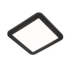 Bester Verkauf 🛒 QAZQA Deckenleuchte schwarz 22,5 cm inkl. LED 3-stufig dimmbar IP44 - Steve ⌛ -Deckenleuchten Verkaufs-Shop 8541 102744 2