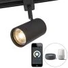 Rabatt 🛒 QAZQA Smart railspot zwart 1-fase incl. Wifi GU10 - Jeana 🧨