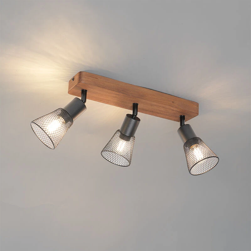 Beste Bewertungen von 😉 QAZQA Industriële spot zwart met hout 3-lichts - Kristina 🔥 10 Beste Bewertungen von 😉 QAZQA Industriële spot zwart met hout 3-lichts - Kristina 🔥 – Bild 10