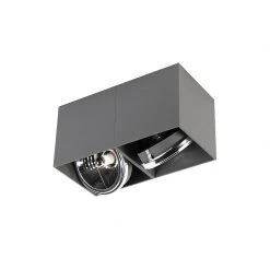 Rabatt 🔔 QAZQA Design Spot rechteckig 2-hellgrau inkl. 2 x G9 - Box 🔔 -Deckenleuchten Verkaufs-Shop 8613 99078 13