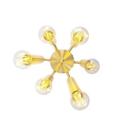 Neu 👍 QAZQA Art Deco Deckenleuchte Gold 6-flammig -Tubi 😀 -Deckenleuchten Verkaufs-Shop 8618 97758 8