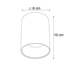 Auslauf 👍 QAZQA Moderner schwarzer Aufbaustrahler mit Gold - Ronda 🎁 -Deckenleuchten Verkaufs-Shop 8625 92688 3
