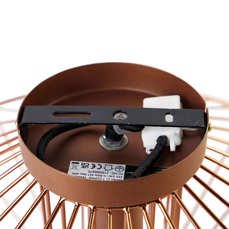 Billig 😍 QAZQA Design-Deckenleuchte Kupfer - Zahra 😉 10 Billig 😍 QAZQA Design-Deckenleuchte Kupfer - Zahra 😉 – Bild 10