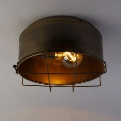 Aktion 🔥 QAZQA Industrielle Deckenleuchte Bronze 35 cm - Barril 🧨 20 Aktion 🔥 QAZQA Industrielle Deckenleuchte Bronze 35 cm - Barril 🧨 -Deckenleuchten Verkaufs-Shop 8660 104874 9