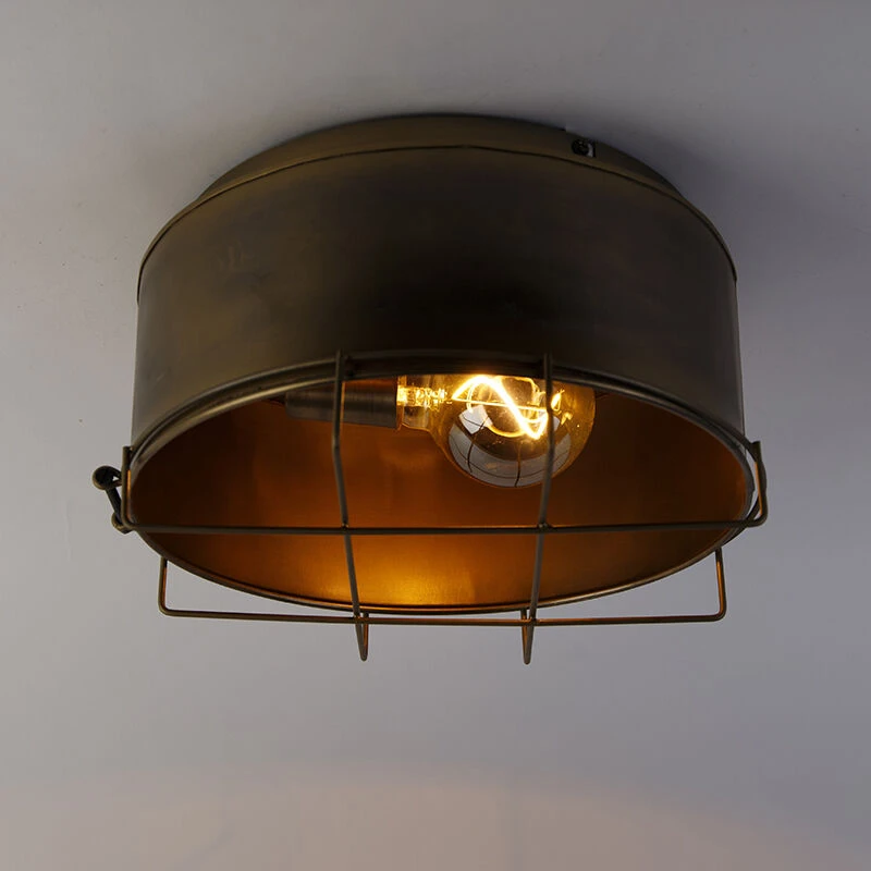 Aktion 🔥 QAZQA Industrielle Deckenleuchte Bronze 35 cm - Barril 🧨 10 Aktion 🔥 QAZQA Industrielle Deckenleuchte Bronze 35 cm - Barril 🧨 – Bild 10