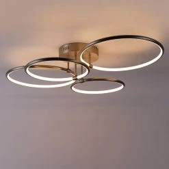 Top 10 😍 QAZQA Deckenleuchte Stahl inkl. LED 3-Stufen dimmbar 4-flammig - Joaniqa 🥰 -Deckenleuchten Verkaufs-Shop 8669 103418 12