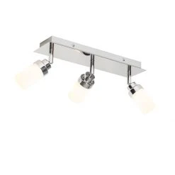 Neu 🎁 QAZQA Moderne badkamer spot staal 3-lichts IP44 - Japie 🛒