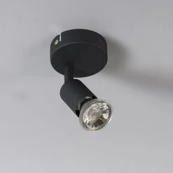 Top 10 💯 QAZQA Moderner Strahler Schwarz neigbar - Jeany 1 🎉 -Deckenleuchten Verkaufs-Shop 8686 93271 7