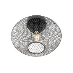 Neu ❤️ QAZQA Industrielle Deckenlampe schwarz - Molly 🔥 -Deckenleuchten Verkaufs-Shop 8712 104488 7