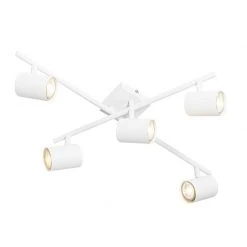 Beste Bewertungen von 🔥 QAZQA Moderne Deckenleuchte weiß 5-flammig verstellbar - Jeana 🎁 -Deckenleuchten Verkaufs-Shop 8739 103891 7