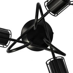 Rabatt 😍 QAZQA Moderne Deckenleuchte schwarz 40 cm rund 3-Licht - Botu 😉 -Deckenleuchten Verkaufs-Shop 8762 102386 5