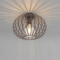 Auslauf 👏 QAZQA Design plafondlamp roestbruin 30 cm - Johanna ⌛ -Deckenleuchten Verkaufs-Shop 8762 105579 9
