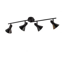 Billig 🎉 QAZQA Modernes Punktschwarz mit Gold 4-Licht - Magno 🧨 -Deckenleuchten Verkaufs-Shop 8777 99074 4