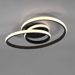 Top 10 👏 Trio Leuchten Design Deckenleuchte schwarz inkl. LED 3-stufig dimmbar - Levi 💯 -Deckenleuchten Verkaufs-Shop 8784 105870 2