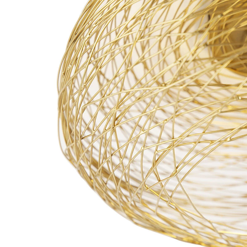 Top 10 🤩 QAZQA Design-Deckenleuchte gold oval - Sarella 🔥 2 Top 10 🤩 QAZQA Design-Deckenleuchte gold oval - Sarella 🔥 – Bild 2