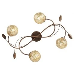 Besorgen 🤩 Paul Neuhaus Ländliche Deckenleuchte 4-flammig in rostbraun - Kreta 😍 -Deckenleuchten Verkaufs-Shop 8800 95841 5