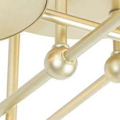 Top 10 🤩 QAZQA Deckenleuchte Gold inkl. LED 3-Stufen dimmbar 8 Lichter - Patrick ⭐ -Deckenleuchten Verkaufs-Shop 8814 104519 5