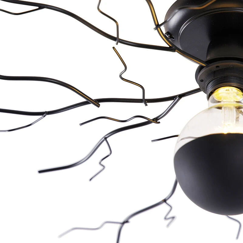 Brandneu 👍 QAZQA Art Deco Deckenleuchte schwarz 50 cm - Ramuri 🤩 7 Brandneu 👍 QAZQA Art Deco Deckenleuchte schwarz 50 cm - Ramuri 🤩 – Bild 7