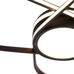 Bestpreis 🌟 QAZQA Design Deckenleuchte schwarz inkl. LED 3-Stufen dimmbar - Spas 😉 -Deckenleuchten Verkaufs-Shop 8852 102939 6