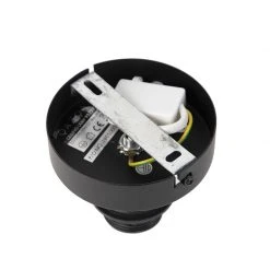 Auslauf 🤩 QAZQA Deckenleuchte schwarz flacher Schirm taupe 45 cm - Combi 💯 -Deckenleuchten Verkaufs-Shop 8859 102968 7