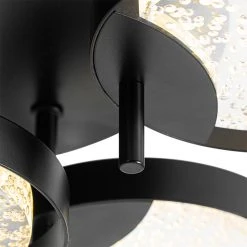 Besorgen ❤️ QAZQA Deckenleuchte schwarz 42 cm inkl. LED 3-stufig dimmbar - Patrick 🎉 -Deckenleuchten Verkaufs-Shop 8865 104512 5