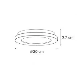 Billig 🎉 QAZQA Deckenleuchte weiß 30 cm inkl. LED 3-stufig dimmbar IP44 - Steve ⭐ 19 Billig 🎉 QAZQA Deckenleuchte weiß 30 cm inkl. LED 3-stufig dimmbar IP44 - Steve ⭐ -Deckenleuchten Verkaufs-Shop 8869 102737 5
