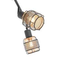 Top 10 🤩 QAZQA Design-Deckenleuchte schwarz mit goldfarbenem 4-flammigem Rechteck - Noud ✔️ -Deckenleuchten Verkaufs-Shop 8877 105047 6