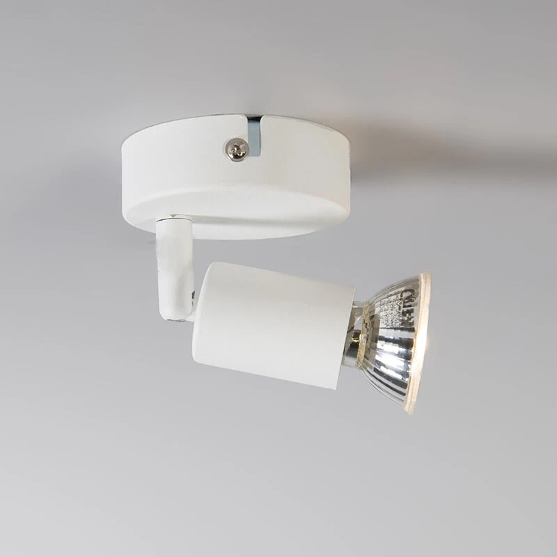 Schlussverkauf 😍 QAZQA Moderner Spot weiß kippbar - Jeany 1 ✨ 6 Schlussverkauf 😍 QAZQA Moderner Spot weiß kippbar - Jeany 1 ✨ – Bild 6