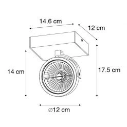 Beste Bewertungen von 💯 QAZQA Design spot schwarz verstellbar - Go 🥰 -Deckenleuchten Verkaufs-Shop 8935 104788 3