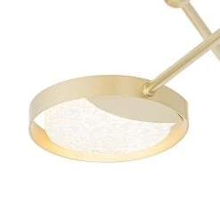 Schlussverkauf 😉 QAZQA Deckenleuchte gold inkl. LED 3-Stufen dimmbar 6 Lichter - Patrick 👏 -Deckenleuchten Verkaufs-Shop 8939 104517 3