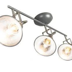 Rabatt ✨ QAZQA Drehbarer und neigbarer Industriestrahler in Anthrazit - Tommy 3 🌟 -Deckenleuchten Verkaufs-Shop 8943 93337 8