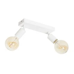 Beste Bewertungen von ❤️ QAZQA Moderne spot wit rechthoekig 2-lichts - Facil 👍 -Deckenleuchten Verkaufs-Shop 8953 105778 11