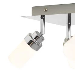 Blitzangebot ✨ QAZQA Moderne badkamer spot staal 4-lichts IP44 - Japie 🎁 -Deckenleuchten Verkaufs-Shop 8957 105908 2