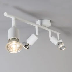 Bester Verkauf 🌟 QAZQA Moderner Deckenstrahler weiß schwenkbar - Jeany 4 😀 -Deckenleuchten Verkaufs-Shop 8958 93282 7