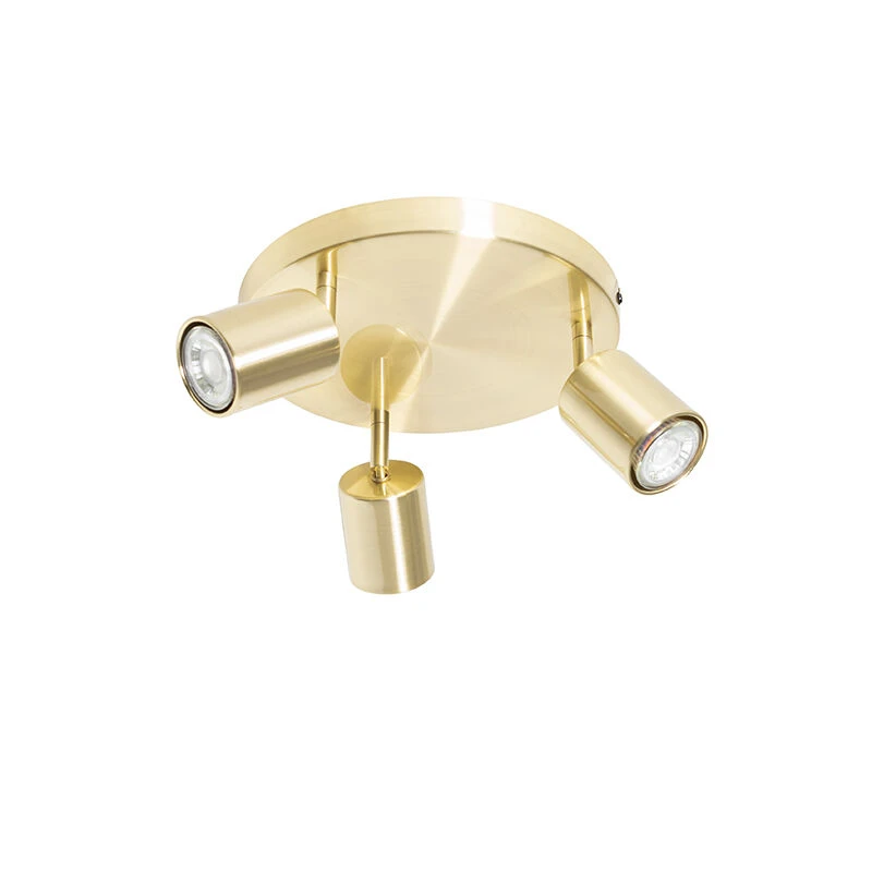 Bestes Angebot 🛒 QAZQA Moderne plafondlamp messing verstelbaar rond 3-lichts - Java ✔️ 12 Bestes Angebot 🛒 QAZQA Moderne plafondlamp messing verstelbaar rond 3-lichts - Java ✔️ – Bild 12