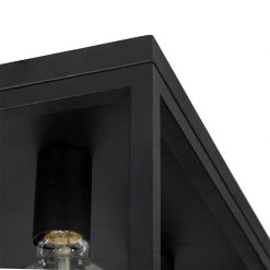 Top 10 🎁 QAZQA Industrielle Deckenlampe schwarz 40 cm 4-flammig - Cage ✨ -Deckenleuchten Verkaufs-Shop 8983 104034 3