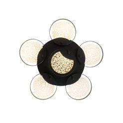 Besorgen ❤️ QAZQA Deckenleuchte schwarz 42 cm inkl. LED 3-stufig dimmbar - Patrick 🎉 -Deckenleuchten Verkaufs-Shop 8988 104512 9